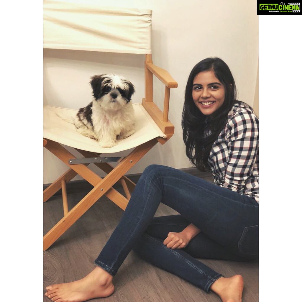 Kalyani Priyadarshan Instagram - My next project and director fixed - A Nyke film, under @keerthysureshofficial Productions 🐶 🎞 🎥 📽 #NYKE #directorschair #lightscameraaction