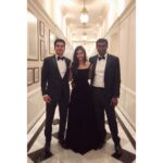 Kalyani Priyadarshan Instagram - Columbia sandwich 🖤🖤🖤#dontaskmefortheirnumbers #aboutlastnight #wintergala . . . (Wearing my girl @vinetibolaki 😘. Thankful I have @pallavi_85 and @styledbyindrakshi in my life to help me out so last minute) The Taj Mahal Palace, Mumbai