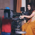 Kalyani Priyadarshan Instagram - DOP Kalyani 🎥 (Daughter of Priyadarshan 😋) #setlife #backupjob Ramoji Film City Hyderabad