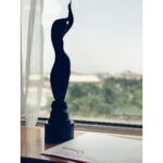 Kalyani Priyadarshan Instagram - Yes, dreams do come true and they give us the hope to dream again. With this award next to me and my next movie contract from @mythriofficial just makes it a day to remember!😊🙏🏻 #filmfarebestdebut #projectno3