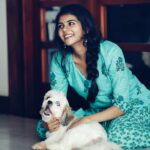 Kalyani Priyadarshan Instagram - My dog hasn’t been paying much attention to me lately. So I asked someone to take some pictures while I play with other dogs. Now I’ll post these up and show it to him... see if he gets jealous. 😜 #masterplan #newbestfriends #jealousyet #messyhairdontcare #thethingsidoforlove #willthiswork