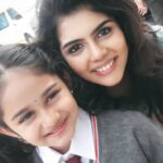Kalyani Priyadarshan Instagram - Junnu-Priya-Junnu ☺️🤗 Haha I miss this girl and her crazy on-set energy #Hello! @myrah_dandekar