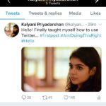 Kalyani Priyadarshan Instagram - Twitter handle: kalyanipriyan. This finally happening! I’m a bit new to all this guys so please bear with slow replies and tweets! #pleasebekind #twitternewbie