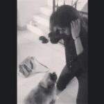 Kalyani Priyadarshan Instagram - Nothing beats the feeling of coming home to this guy after a hectic shoot schedule 👩🏻✈️-->🐶❤️🤗 #messyhairdontcare #truelove #atleastwaituntilisitdown Chennai City, Tamil Nadu