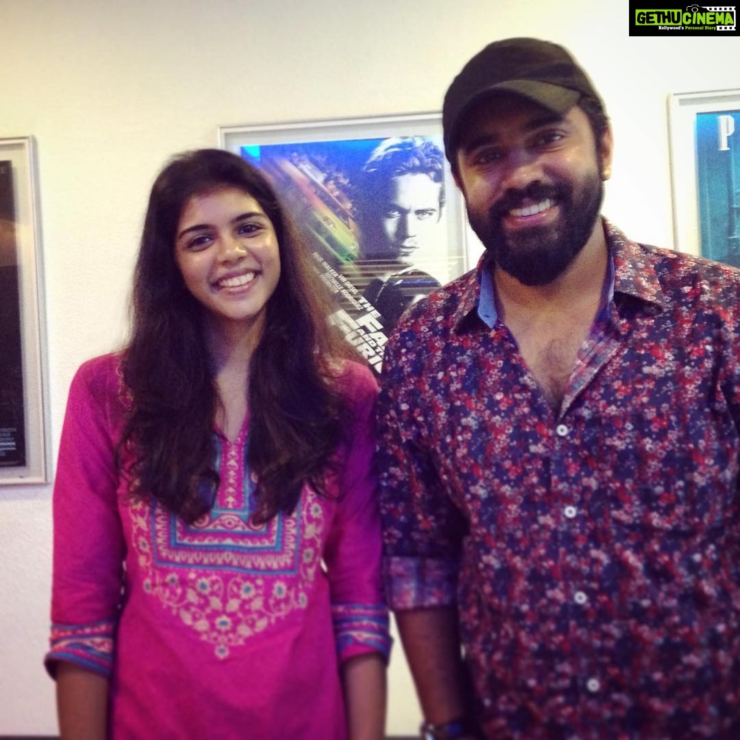 Kalyani Priyadarshan Instagram - I don't always ask guys I'm crushing on for a picture, but when I do I make sure I stand incredibly awkward and grin like psycho in a toothpaste ad. #😍 #😬 #🙈