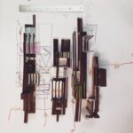 Kalyani Priyadarshan Instagram - How else do you figure out circulation? #tbt to a year ago when I had my own desk in an amazing studio and never appreciated it. I miss school. #thedesignprocess aka #figuringshitout #architecturescalemodels Parsons School of Design