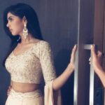 Kalyani Priyadarshan Instagram - Last night for #helloprereleaseevent. Can’t believe the film releases TOMORROW 😱 Wearing @mishruofficial Styled by obviously @pallavi_85 Jewelry @akoyajewels Hair and Makeup @pinkylohar @amitkagda #youreonlyasgoodasyourteam Hyderabad