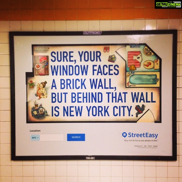 Kalyani Priyadarshan Instagram - Always love these. #streeteasyads #nycsubway