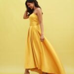 Kalyani Priyadarshan Instagram – As you can tell, I’ve been having a thing for yellow lately 🌼🌻🌞

Thank you @natashasinghstylist for this gorgeous dress and earrings! Finally found the right occasion for it 💛

Shot by @tarunkoliyot 
Styled by @pallavi_85 @openhousestudio.in 
Solitaires @kalyanjewellers_official 
Earrings @karen_millen 
Makeup @amitkagda 
Hair @savitanalwade