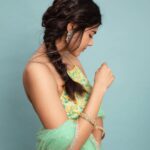 Kalyani Priyadarshan Instagram - Messy-hair braid parakka parakka 🤍 Shot by @kiransaphotography Styled by @pallavi_85 @openhousestudio.in Outfit @chameeandpalak Jewelry @kalyanjewellers_official Makeup @chisellemakeupandhair Hair @savitanalwade