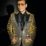 Karan Johar Instagram - Go for GOLD! Silver is a consolation and Bronze is not an option! And I don’t talk of competition ! I speak of self satisfaction….styled by @ekalakhani in @philippplein 📸 @sheldon.santos