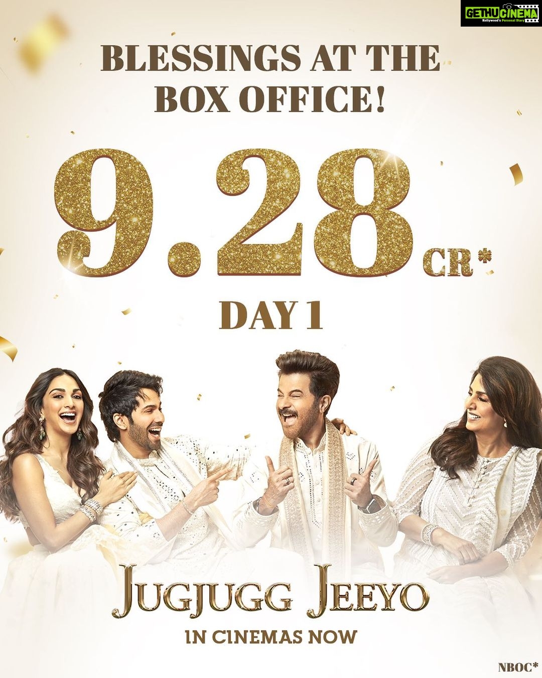 Karan Johar Instagram - Counting our blessings and the love! See you in cinemas❤️❤️❤️ #JugJuggJeeyo