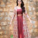 Krithi Shetty Instagram - spread happiness not corona 👀🙈😂 • • Styled by:~ @raji.raaga09 Wearing:~ @originshyderabad Outfit:~ @label_anushree Makeup:~ @sminkupofficial Hair:~ @venkatesh6089 Photographed by:~ @they_call_me_keshu