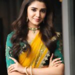 Krithi Shetty Instagram - Feeling soo thankful and blessed 🤞💞 thank you soo much for everything 🥰💫✨ • • Styled by:~ @raji.raaga09 Wearing:~ Thank you @bhargavikunam for these beautiful costumes, I absolutely loved your collection! It was very unique ✨ had a pleasing vibe and eccentric colour combination 🥰 Hair:~ @venkatesh6089 Jewellery:~ @flirtdiamond Picture credits:~ @ursvamsishekar