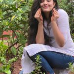 Krithi Shetty Instagram - Thank you sooo much Ravi garu @mythriofficial for nominating me for the #greenindiachallenge🌱 made me so happy because I loveee flowers so I planted 3 🙈 I would love to nominate whoever loved our song #neekannuneelisamudram to plant a sapling🤓🥰 @thisisdsp garu where’s yours??🤔