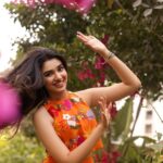 Krithi Shetty Instagram - Happy holi 🧡 #holi #positivevibes • • • Outfit - @taavareclothing Jewellery - @spillthebead Styled by - @ashwin_ash1 & @rashmitathapa Asst by - @johnmarkgari Hair - @dreambrush_makeupstudio Make up - @chaks_makeup Shot by - @portraits.by.sucharitharao