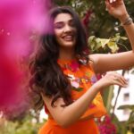 Krithi Shetty Instagram - Happy holi 🧡 #holi #positivevibes • • • Outfit - @taavareclothing Jewellery - @spillthebead Styled by - @ashwin_ash1 & @rashmitathapa Asst by - @johnmarkgari Hair - @dreambrush_makeupstudio Make up - @chaks_makeup Shot by - @portraits.by.sucharitharao