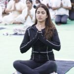 Lavanya Tripathi Instagram - A Pleasant morning and Yoga  Joined Hon Governor Smt Dr Tamilisai Soundarayarajan ji, Hon Union Ministers kishan reddy ji, sarbanand sonwal ji, @iamnainajaiswal and thousands of participants on friday morning at L B stadium as part of 25 day countdown to the International Day of Yoga 2022. #IDY2022