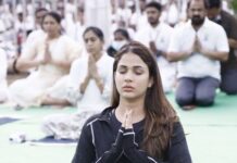 Lavanya Tripathi Instagram - A Pleasant morning and Yoga  Joined Hon Governor Smt Dr Tamilisai Soundarayarajan ji, Hon Union Ministers kishan reddy ji, sarbanand sonwal ji, @iamnainajaiswal and thousands of participants on friday morning at L B stadium as part of 25 day countdown to the International Day of Yoga 2022. #IDY2022