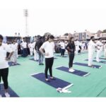 Lavanya Tripathi Instagram - A Pleasant morning and Yoga  Joined Hon Governor Smt Dr Tamilisai Soundarayarajan ji, Hon Union Ministers kishan reddy ji, sarbanand sonwal ji, @iamnainajaiswal and thousands of participants on friday morning at L B stadium as part of 25 day countdown to the International Day of Yoga 2022. #IDY2022