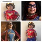 Lisa Ray Instagram - #REPOST @bysarahkhan with @get__repost__app Kamala Khan, meet Zainab Khan - our own tiny cancer-slaying superhero! This month, Zainab has been so excited about her fellow Muslim superhero @msmarvelofficial. There are just FIVE DAYS LEFT to donate to our fundraising campaign for @llsusa - we are SO SO close to our goal of funding a pediatric cancer research portfolio in Zainab’s honor. Every dollar will help us work together to slay that nefarious villain blood cancer - please head to the link in my bio to donate before June 25. And swipe to watch Zainab ring the bell to end 2.5 years of chemo in 2019, an amazing moment for our family. #TeamKhanfidence #ZainabsSquad #MsMarvel