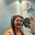 Madhoo Instagram – This is what’s keeping me busy today #dubbing #sweetkaramcoffee 💜💜💜💜