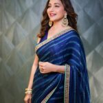 Madhuri Dixit Instagram – 💙

#Saree #SareeLove #White #Wednesday #WednesdayVibe