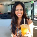 Malavika Mohanan Instagram – Yes, I know I look very enthusiastic about this tea, but that’s also my reaction to most food/drinks 🤷🏻‍♀️ #bobatea @airbnb Boba Guys Hayes Valley