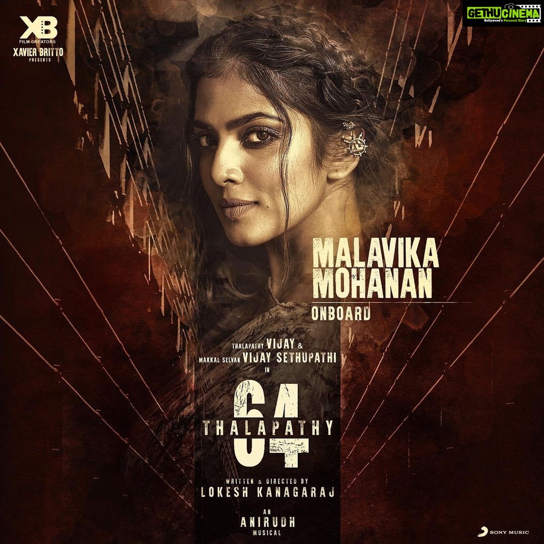Malavika Mohanan Instagram - Super excited to act opposite the one and only thalapathy Vijay in #thalapathy64 🔥🔥🔥 Thank you Lokesh and @jagadishbliss 🙏🏻 #MalavikaJoinsThalapathy64 #summer2020