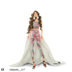 Malavika Mohanan Instagram - Favourite photo(/illustration) from my @lakmefashionwk walk! 🖤 thank you @deepak__cr7! @ereenainternational