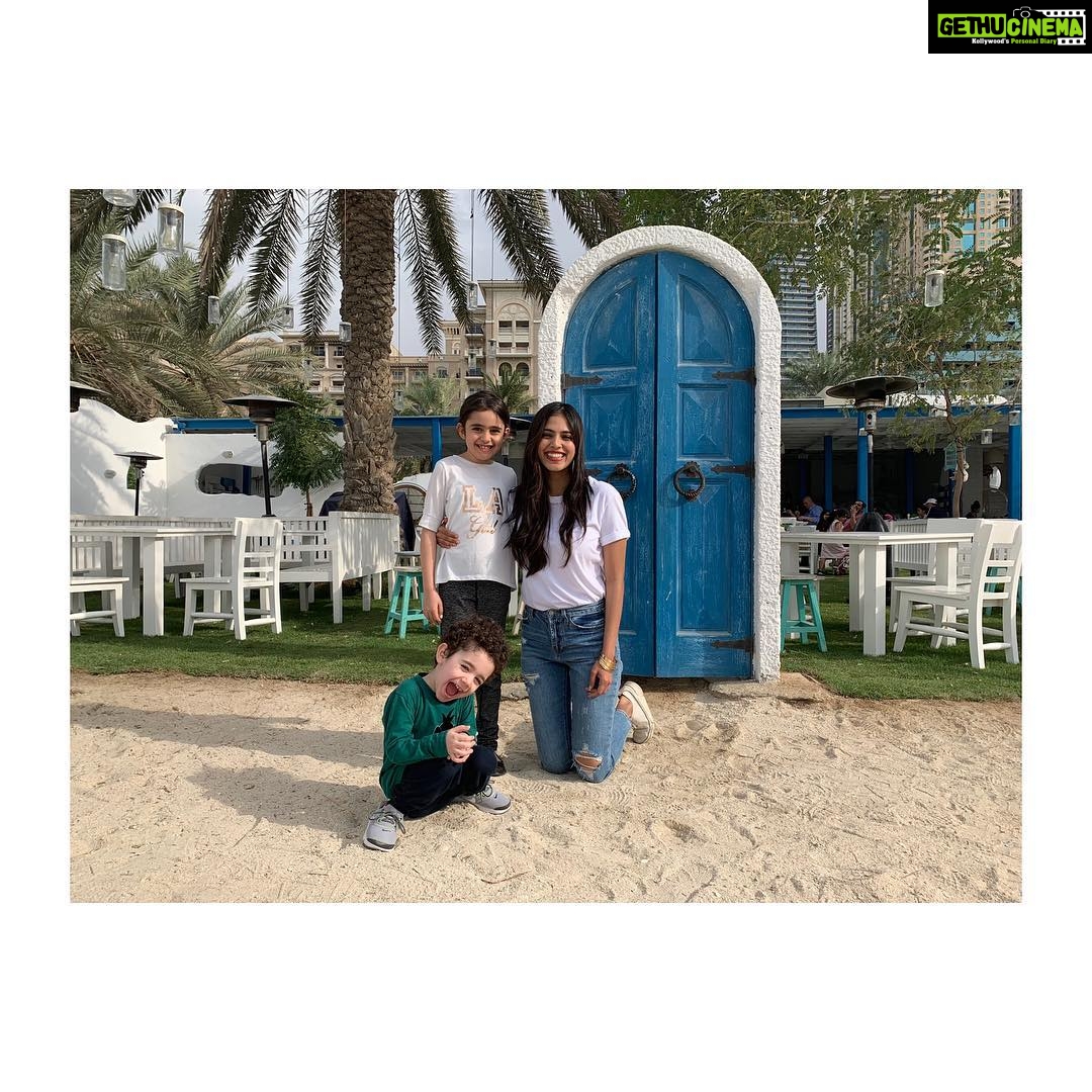 Malavika Mohanan Instagram - Trials and tribulations of getting a toddler to pose 🐒 #suchacutie Dubai, United Arab Emirates