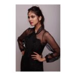 Malavika Mohanan Instagram - Friday mood 💋 . . 📸 @sameerdhalwani Styled by @triparnam Outfit @arabellaaofficial @theitembomb Shoes @louisvuitton Makeup @makeupbymehz Hair @mayurinalli_h_mua .