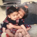 Malavika Mohanan Instagram – Happy birthday to my partner-in-crime of 22 years! Have an awesome year, baby mohanan. We love you @adityamohanan 🤗♥️😘🐒🐷