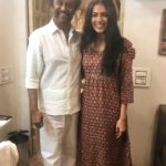 Malavika Mohanan Instagram - From being his fan to being his co-actor. Life is so beautifully unpredictable sometimes. :) #thalaivar #petta #mainman #bestcostarever Varanasi, India