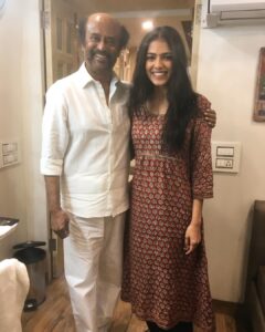 Malavika Mohanan Instagram - From being his fan to being his co-actor. Life is so beautifully unpredictable sometimes. :) #thalaivar #petta #mainman #bestcostarever Varanasi, India