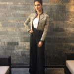Malavika Mohanan Instagram - Promotions for 'Beyond the clouds' ✨💃 Styled by @krsna_m_ Jacket @lecoanethemant Pants @lolabysumanb Earrings @shopeurumme Shoes @louboutinworld Makeup @_pratikshanair_