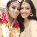 Malavika Mohanan Instagram - Congratulations to this amazing woman! Hands down the coolest, most chilled out and the funnest bride I've seen! 👰🏻🥂✨💃🏻#theAandRmerger