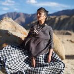Malavika Mohanan Instagram - Shot in the stunning Ladakh landscapes for 'Padmaja's Lakmé india fashion week photo series!