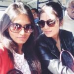 Malavika Mohanan Instagram - Happiness is when your friend tags along with you for outdoor shoot 😁 #girltrip #toomanymakeupconversations #braceyourselfforselfies Banglore Airport