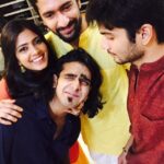 Malavika Mohanan Instagram – 3 of us and the boy who never smiles @adityamohanan