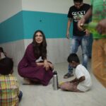 Malavika Mohanan Instagram - Women’s Day well spent! 🥰 Thought I’d share my time and my favourite food with a bunch of these little people today♥️ We cut cake, ate biriyani, they made me recite a couple of my dialogues from ‘Master’ & asked me to visit them every time I come to Chennai ☺️