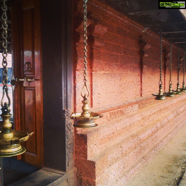 Malavika Mohanan Instagram - Lamps lined along the circumference of the temple.