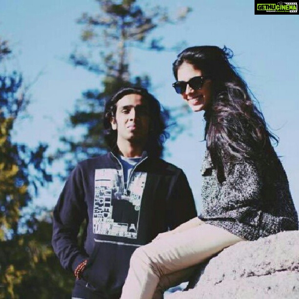 Malavika Mohanan Instagram - With @adityamohanan