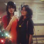 Malavika Mohanan Instagram – #bestie #newyeareve #zara #red