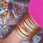 Malavika Mohanan Instagram – #accessorize #accessories #gold #jewelry #outfitoftheday #sling #jeweled #pink #outfit #loveit #instapics #bangles #armcandies #style