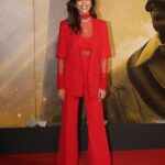 Malavika Mohanan Instagram - Outfit inspiration- Santa Claus but make it chic 🎅😛♥️ #AboutLastNight Outfit @manishii_official Styled by my love @pranita.abhi HMU by my favourites @arvindkumar_hair & @anighajain And kudos to @theitembomb for being the most efficient hustler that I know ♥️ Jewelry @curiocottagejewelry