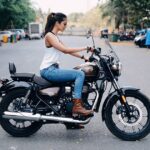 Malavika Mohanan Instagram - Fridays are for riding 🏍 🖤 #EnfieldLoverForLife
