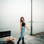 Malavika Mohanan Instagram - Boat & Boots 🚢🖤 Which one do you like the most? ☺️ 📸 @bharat_rawail Style @sheefajgilani Makeup @makeupbyanighajain Hair @mamta_kadam_ Public Relations @theitembomb