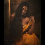 Malavika Mohanan Instagram - Playing muse to @rohanshrestha 🧡 . . @artcantbebothered • @nittigoenka • @the.mad.hair.scientist • @theitembomb