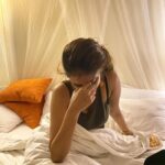 Malavika Mohanan Instagram – Lockdown-Day 51 #mood 💤 Raise your hands if you have also gotten into a super co-dependent relationship with your bed 🙋🏻‍♀️